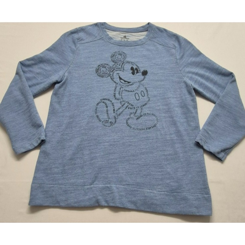 Disney Parks Authentic Original women heather blue Mickey Mouse sweatshirt XXL